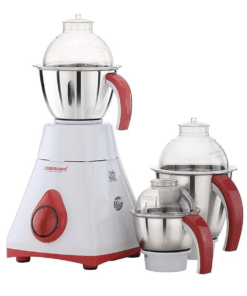 Sowbaghya Magic 750Watts Mixer Grinder 110V For Usa & Canada (Not For India) , White Wtth Red